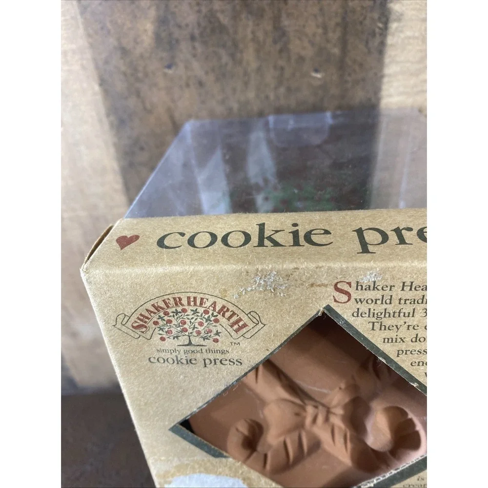 Vintage 1997 Shaker‎ Hearth Santa Boot Bear Cookie Press Candy Cane Stamp New